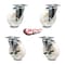 Service Caster 5 Inch Nylon Wheel Swivel Top Plate Caster Set with 2 Brakes SCC-20S514-NYS-TP3-2-TLB-2 - alternate 5